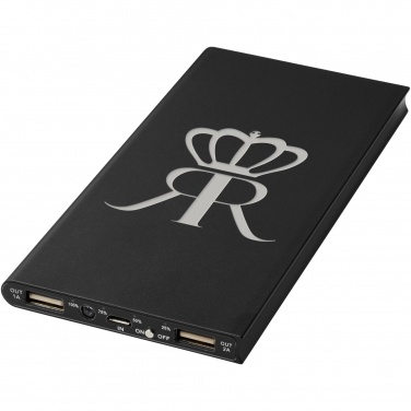 Logo trade promotional merchandise photo of: Plate 8000 mAh aluminium power bank